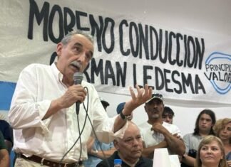 Guillermo Moreno encabezó un acto en Cañuelas