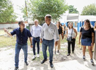 Brown: Cascallares supervisó obras de ampliación y refacción en escuelas