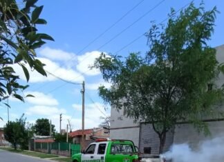En Echeverría continúan los operativos de fumigación en el distrito