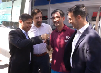 Kicillof encabezó el lanzamiento del nuevo Sistema de Emergencias de Lanús