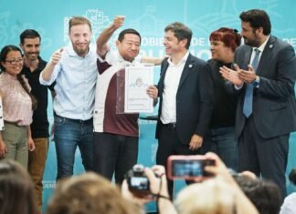 Otermín recibió en Lomas a Kicillof