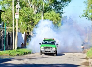 Echeverría: continúan los operativos de fumigación