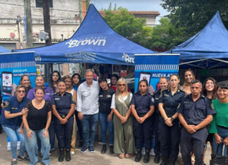En el Día de la Mujer, Municipio de Brown y Provincia brindaron servicios vinculados a seguridad y justicia