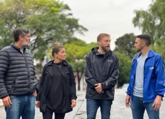 Lomas de Zamora: Otermín supervisó los trabajos del Municipio por el temporal