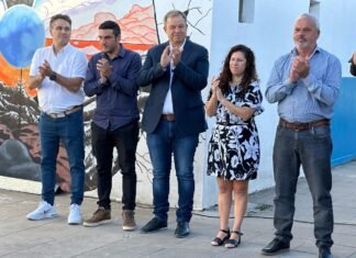 Cascallares acompañó a estudiantes en el inicio de clases en la Escuela Secundaria N°39