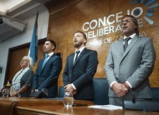 Diego Cordera defendió la política de seguridad de Federico Otermín