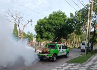 Echeverría: trabajos de fumigación en el distrito