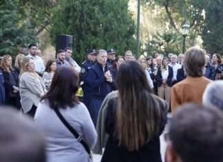 Fernando Gray encabezó el acto por el 111° aniversario de Esteban Echeverría