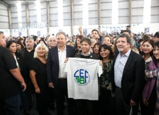 Kicillof y Cascallares inauguraron el edificio del Centro de Educación Física N°56 de Don Orione