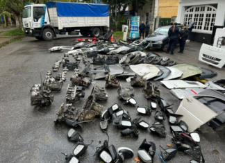 Desbaratan desarmaderos en Glew, Calzada y Malvinas y secuestran cientos de autopartes robadas