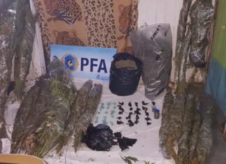 Narcokiosco en Florencio Varela: cuatro detenidos y secuestro de gran cantidad marihuana