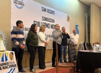 Guillermo Moreno encabezó un acto en la Quinta de San Vicente
