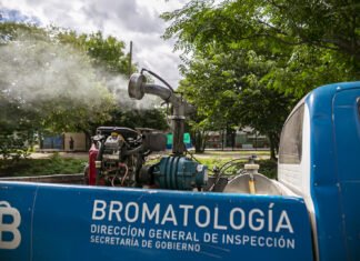 El Municipio de Brown profundiza los trabajos de fumigación en las localidades y en los barrios