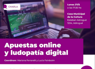 El Municipio de Brown y la UNaB realizarán hoy una jornada de prevención de las apuestas online y la ludopatía digital