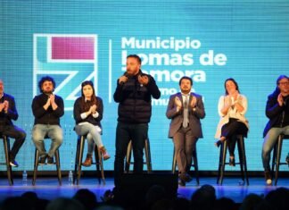 Otermín anunció una batería de políticas públicas para instituciones en Lomas