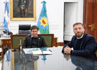 Otermín se reunió con Kicillof en la Gobernación