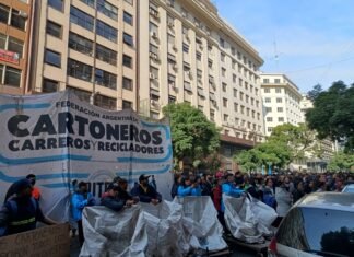 Movilización de cartoneros fue reprimida por la policía de la Ciudad de Buenos Aires