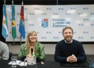 Otermín y Álvarez Rodríguez compartieron un encuentro con representantes de comunidades religiosas de Lomas