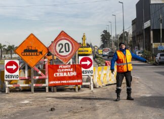 Desvíos por la obra de puesta en valor del Puente Claypole