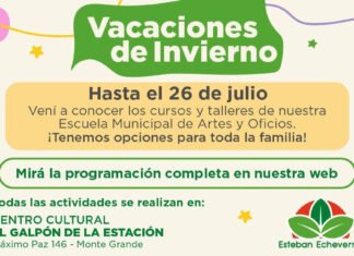 Vacaciones de Invierno: el Municipio de Echeverría continúa con talleres y cursos gratuitos para toda la familia