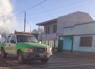 Avanzan los operativos de fumigación en El Jagüel y Monte Grande Sur