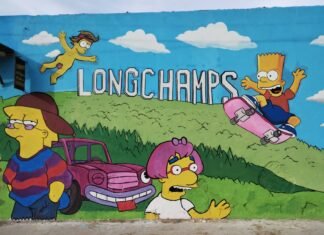 De Springfield a Longchamps: los murales de los Simpsons invaden las calles de Brown