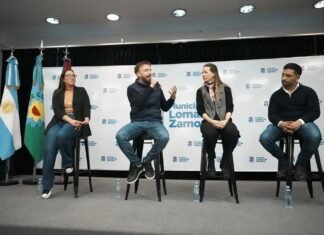 Otermín presentó el programa solidario Compartir Lomas