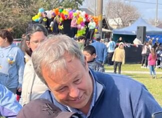 Cascallares formó parte de las actividades de celebración del «Día de la Niñez»