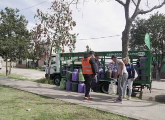 Echeverría: continúan los operativos de recarga de garradas a valor social en diversos puntos del distrito