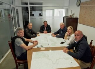 Fernando Gray, junto a Juan Zabaleta, se reunió con representantes de la Asociación Rural de General Belgrano