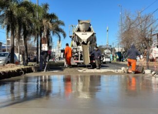 El Municipio de Brown avanza con obras de bacheo