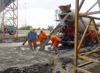 El Municipio de Echeverría continúa con las obras de repavimentación de la Ruta 4, Camino de Cintura