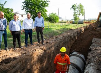 Arrancó una histórica obra hidráulica en Glew que beneficiará a miles de vecinos