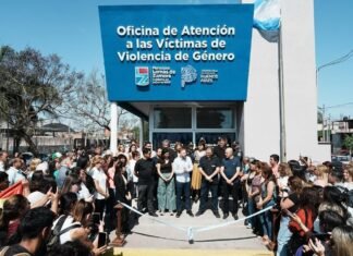 Otermín y Alonso inauguraron una oficina de atención a víctimas de violencia de género en Lamadrid