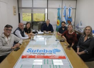 Fernando Gray se reunió con autoridades de SUTEBA