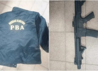 Quilmes: denunciado por violencia de género poseía camperas de la Policía Bonaerense, gorra y funda de chaleco anti balas