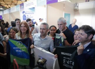 Jorge Ferraresi recibió a Axel Kicillof en Avellaneda