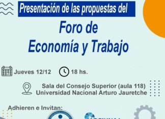 Presentación de las propuestas del Foro de Economía y Trabajo en la UNAJ