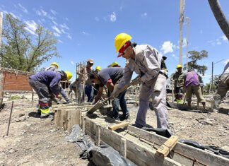 El Municipio de Brown y la Provincia avanzan con la construcción de viviendas en José Mármol