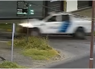 Gracias al alerta del Centro de Monitoreo, detuvieron a dos personas en Luis Guillón por el robo de una noto