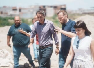 Federico Otermín y Gabriel Katopodis en Lomas de Zamora