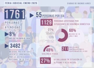 Enero: aumentaron las presentaciones por violencia doméstica