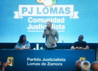Federico Otermín presentó Comunidad Justicialista en el PJ de Lomas