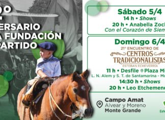 Esteban Echeverría festeja 112 años de historia con actividades y espectáculos musicales