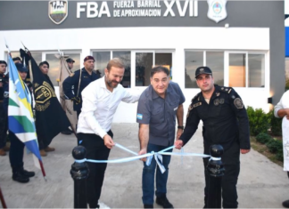Alonso y Granados inauguran nueva base operativa de la FBA en Ezeiza para reforzar la seguridad barrial