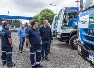 Cascallares presentó una nueva flota de camiones para la recolección y el tratamiento de residuos