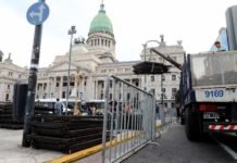 Marcha de los Jubilados: operativo de seguridad en torno al Congreso Nacional