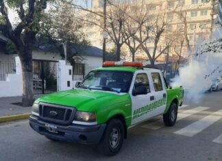 Echeverría: continúan las tareas de fumigación en el distrito