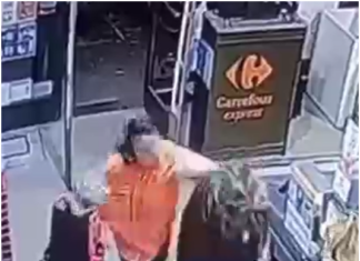 Lo desmayó de una piña: violenta agresión en un supermercado de Adrogué