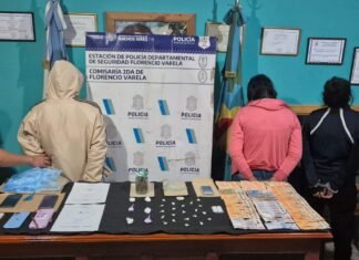 Allanamiento en Florencio Varela: tres detenidos por venta de estupefacientes
